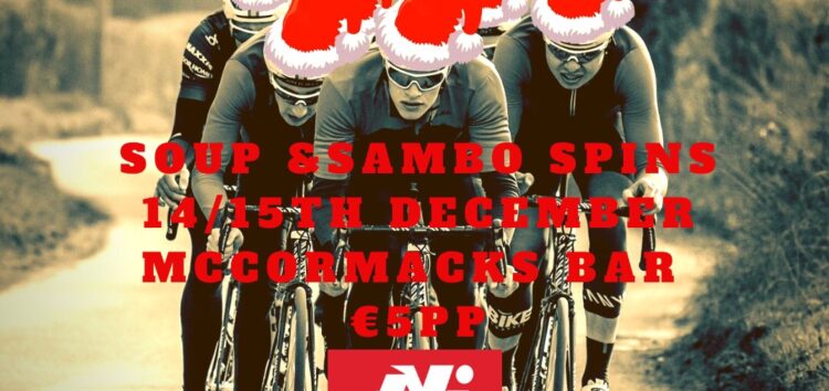 B Group Soup and Sandwiches Spin Sunday 15th December
